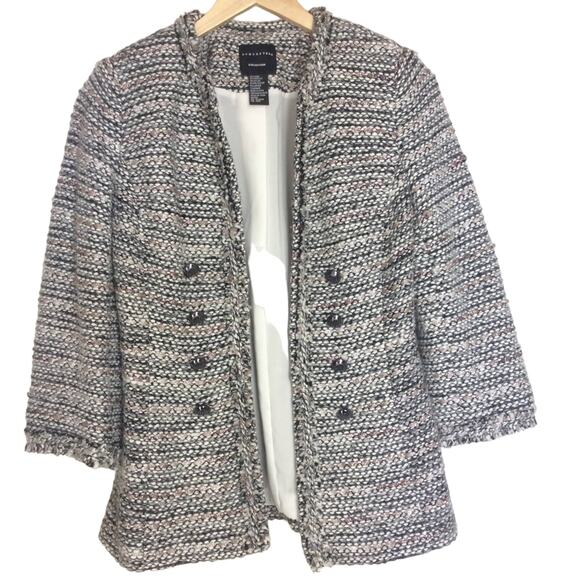 Doncaster Jacket Wool Mohair Tweed Metallic Blazer